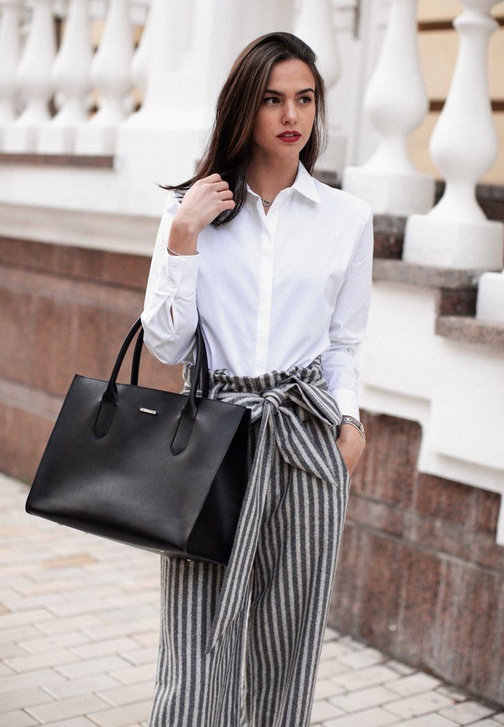 Leather women's bag Shopper black Blackwood